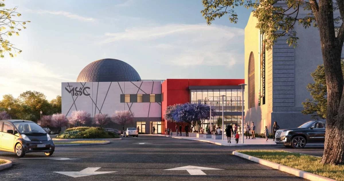 The SMUD Museum of Science and Curiosity on the Sacramento riverfront